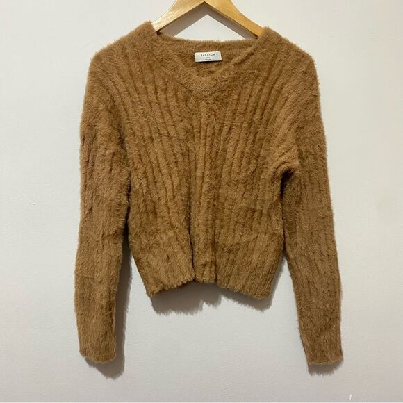 NWOT Aritzia Babaton Ulmann Sweater Constant Camel - Picture 4 of 5